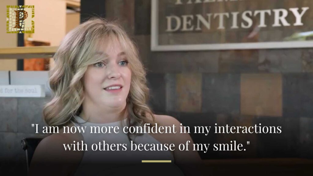 palmieri dentistry woman patient testimonial