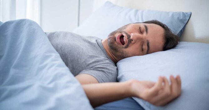 sleep-apnea-untreated man with untreated sleep apnea problem